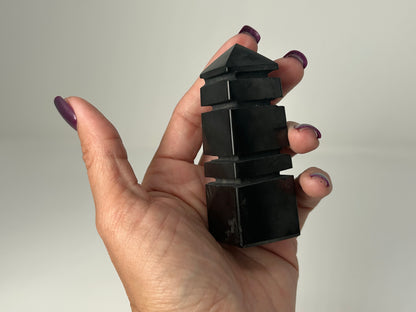 Shungite Japanese Tower (3.1", 80mm)