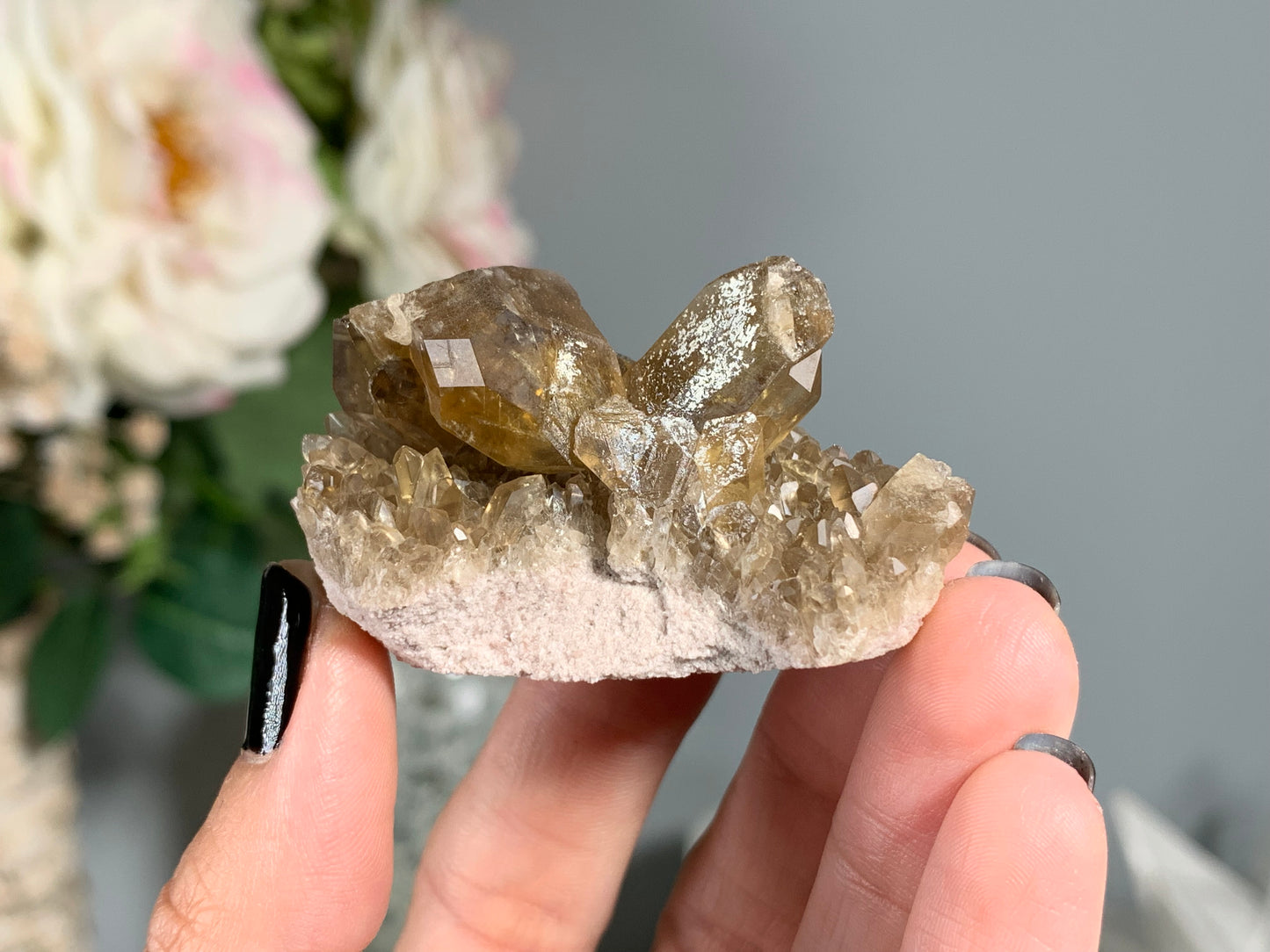 Congo Smoky Citrine Cluster (2.2", 55mm)