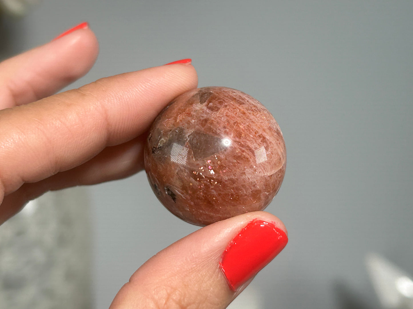 Confetti Sunstone Sphere (1.1", 28mm)