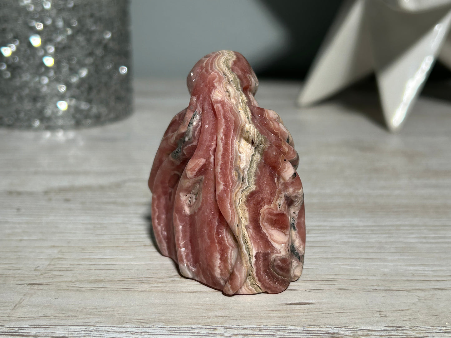 Rhodochrosite Octopus (2.2", 55mm)