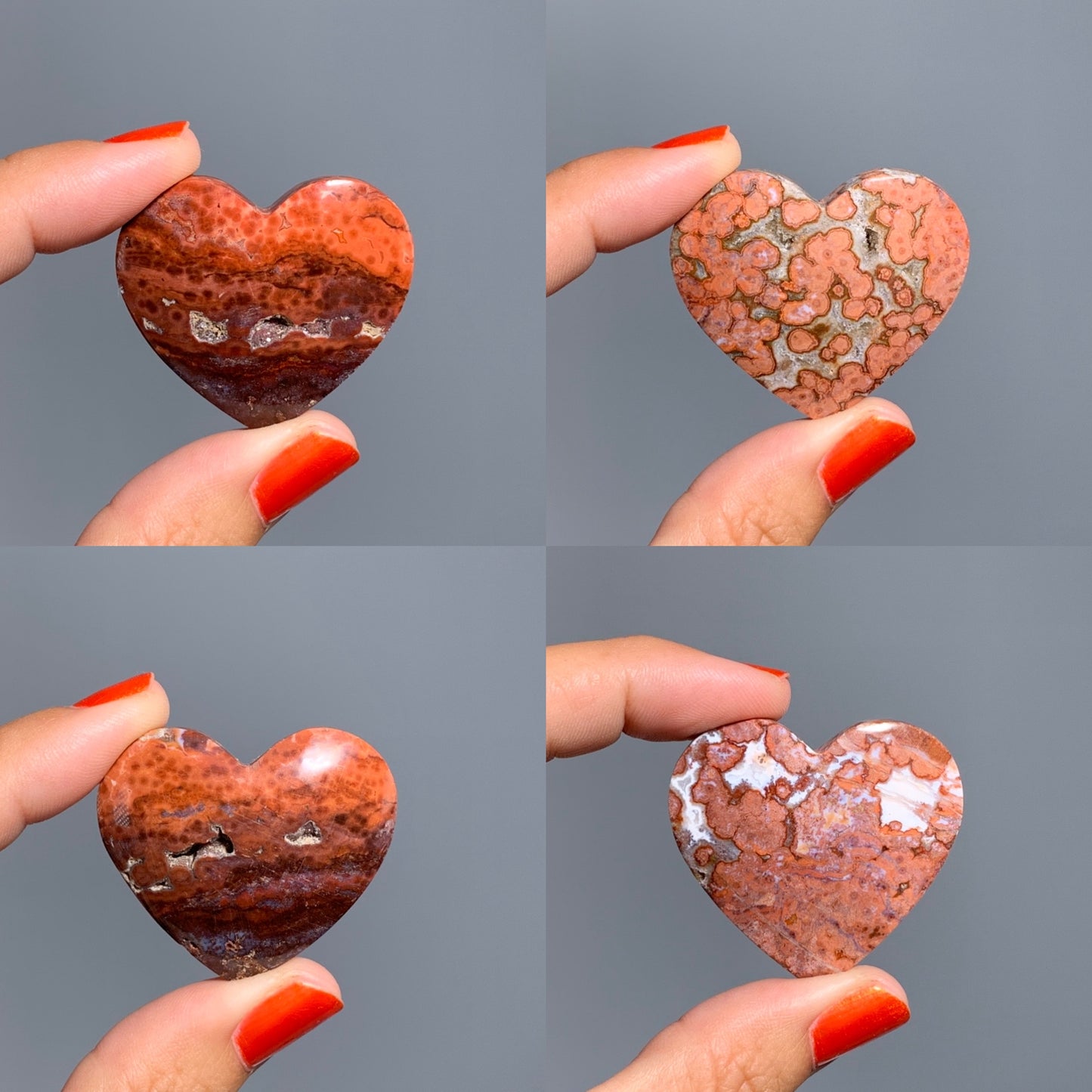 Red Ocean Jasper Heart