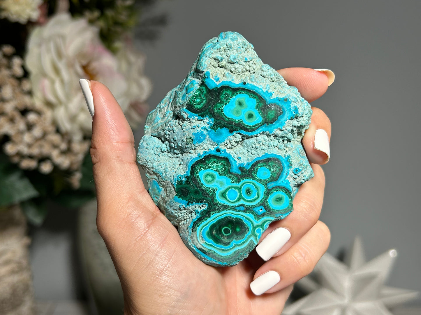 Malachite Chrysocolla Slab (3.6", 91mm)