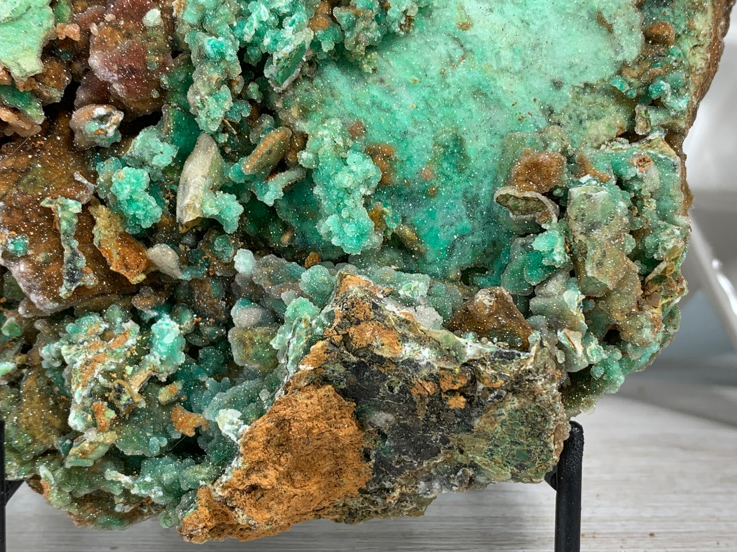 Druzy Chrysoprase (6.8", 174mm)