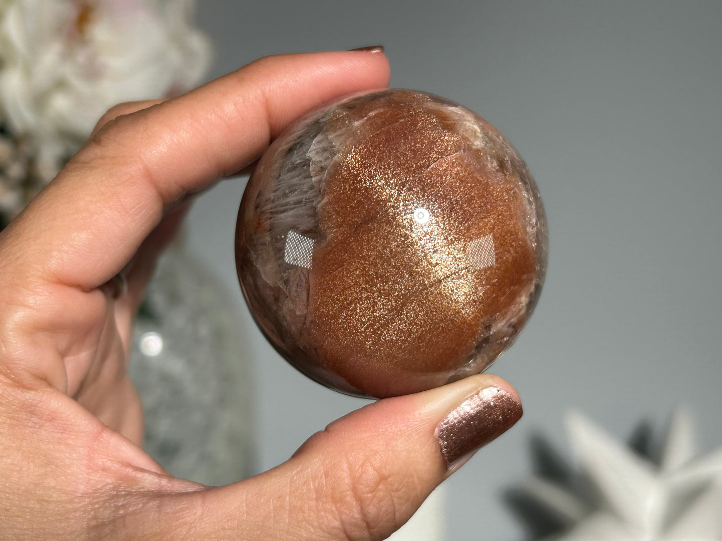 Confetti Sunstone Sphere (1.9", 49mm)