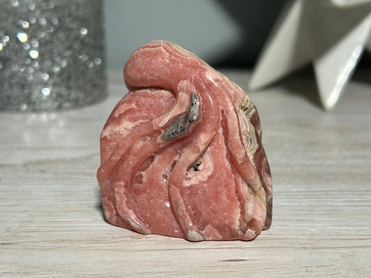 Rhodochrosite Octopus (2.2", 55mm)