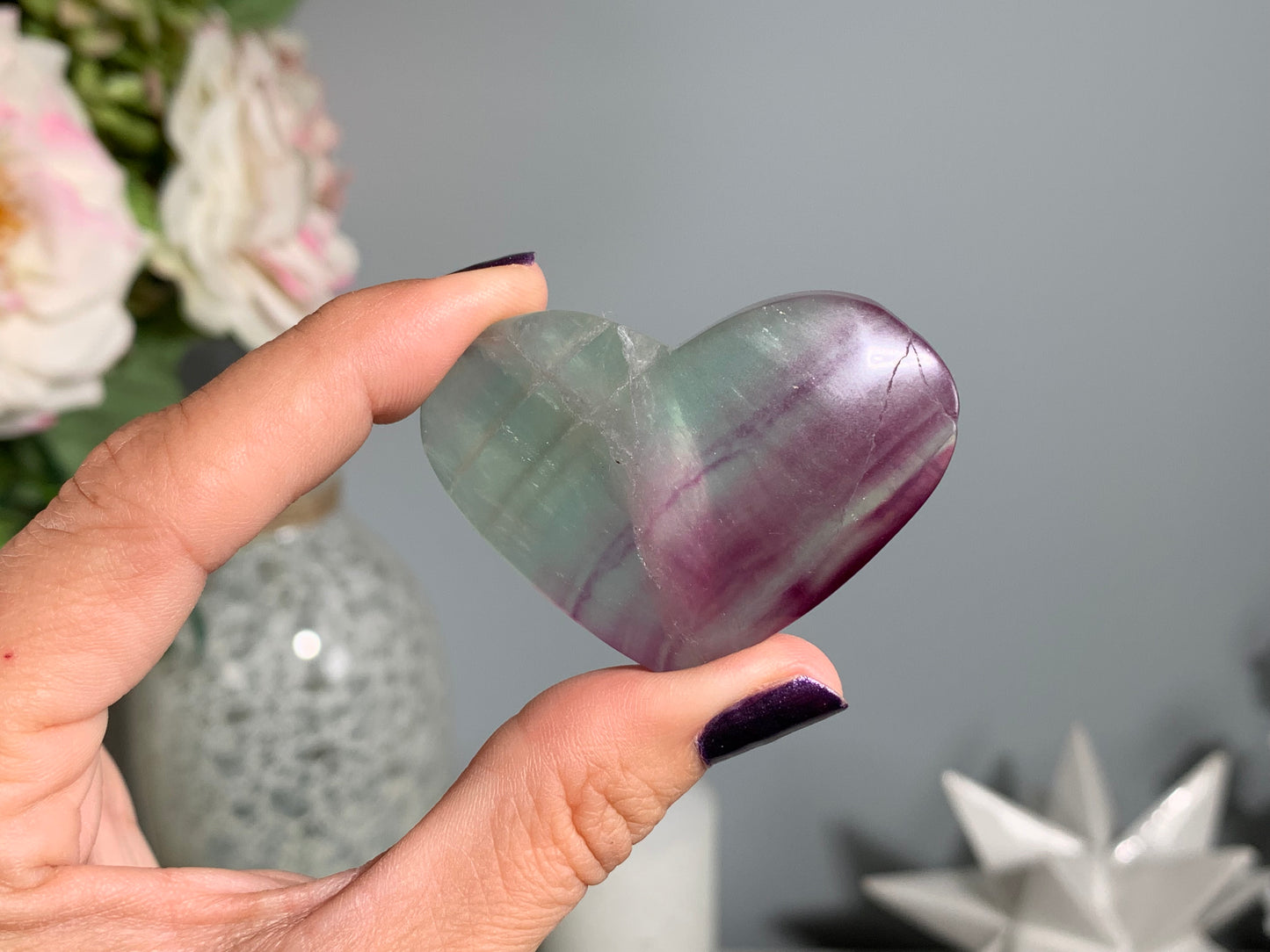 Medium Fluorite Heart