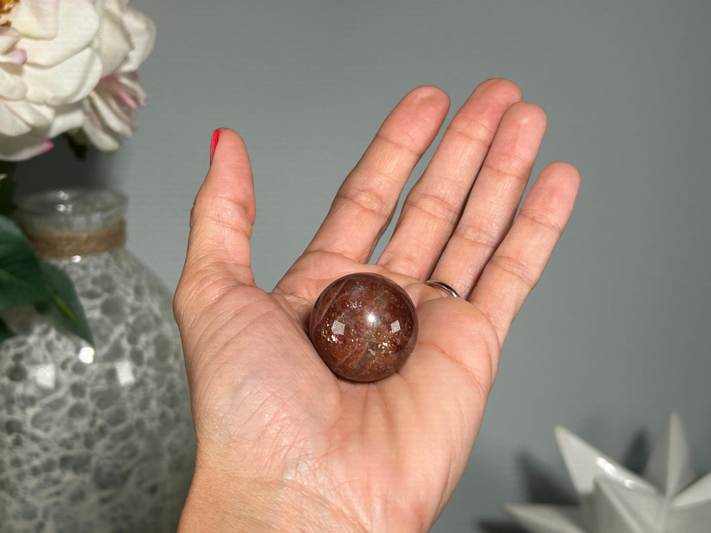 Confetti Sunstone Sphere (1.1", 28mm)