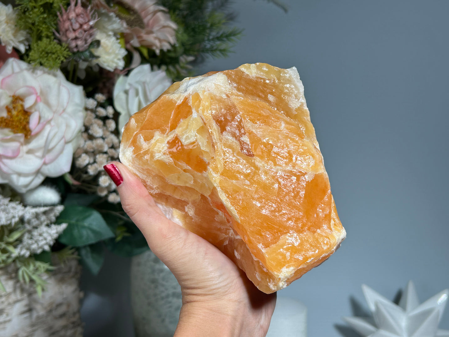 Orange Calcite Chunk