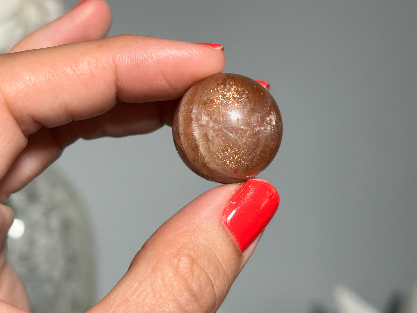 Confetti Sunstone Sphere (0.9", 22mm)