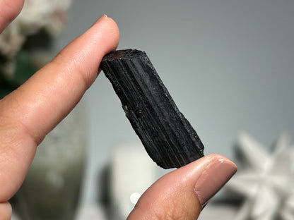 Home Protection Kit (4pc 4" Selenite Stick & 1pc Black Tourmaline)