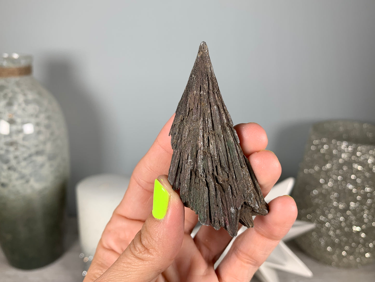 Black Kyanite Fan Medium