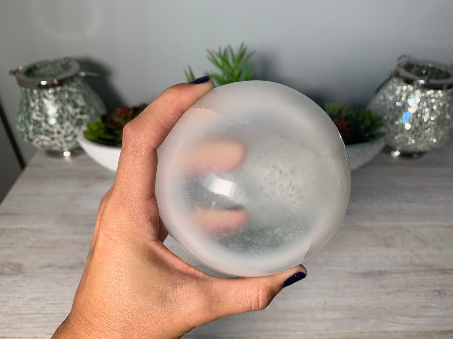 Selenite Sphere (3.75-4" 9-10cm)