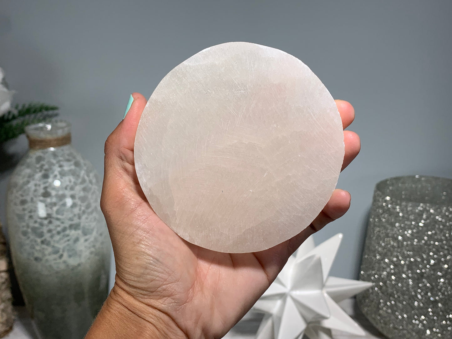 Selenite Disk (4")