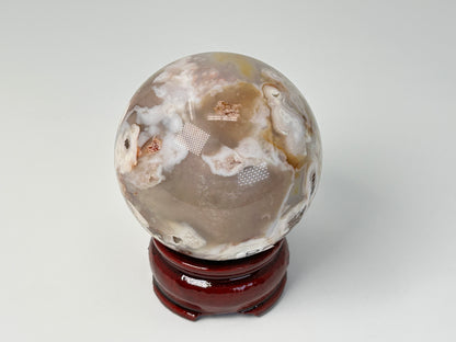 Flower Agate Sphere (2.3", 60mm)