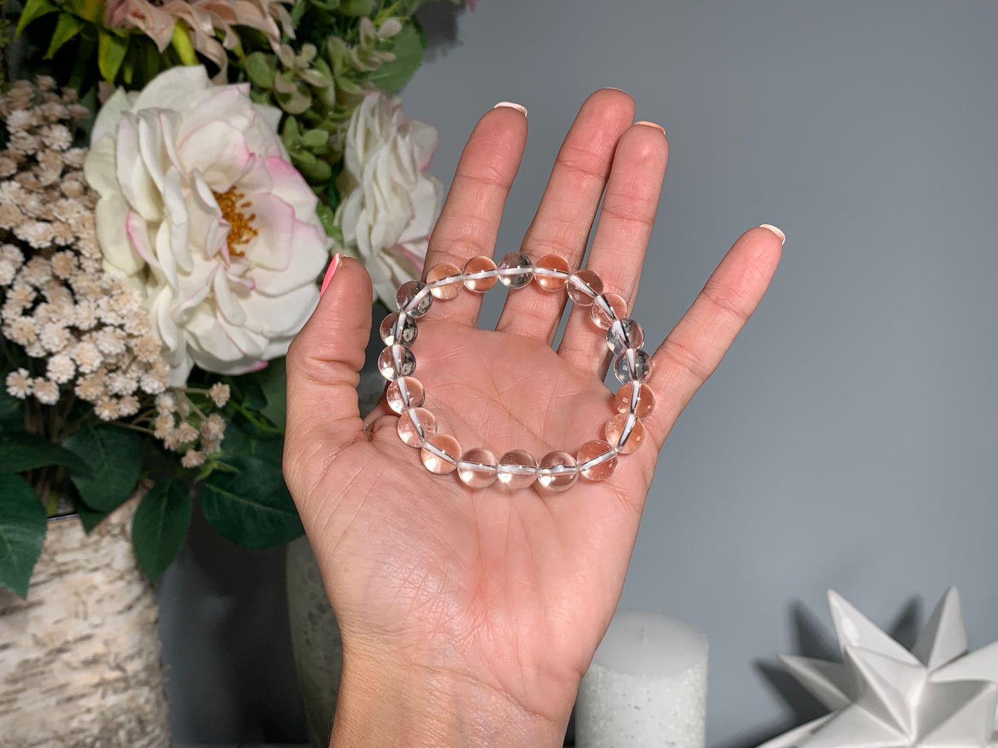 10mm Clear Quartz Bracelet