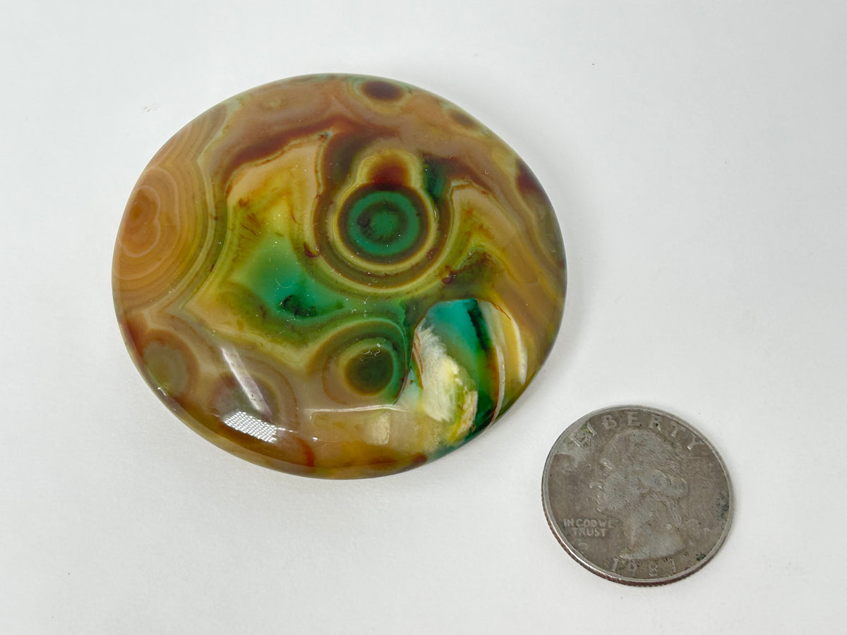 Reserved Dyed Agate Palm Stone