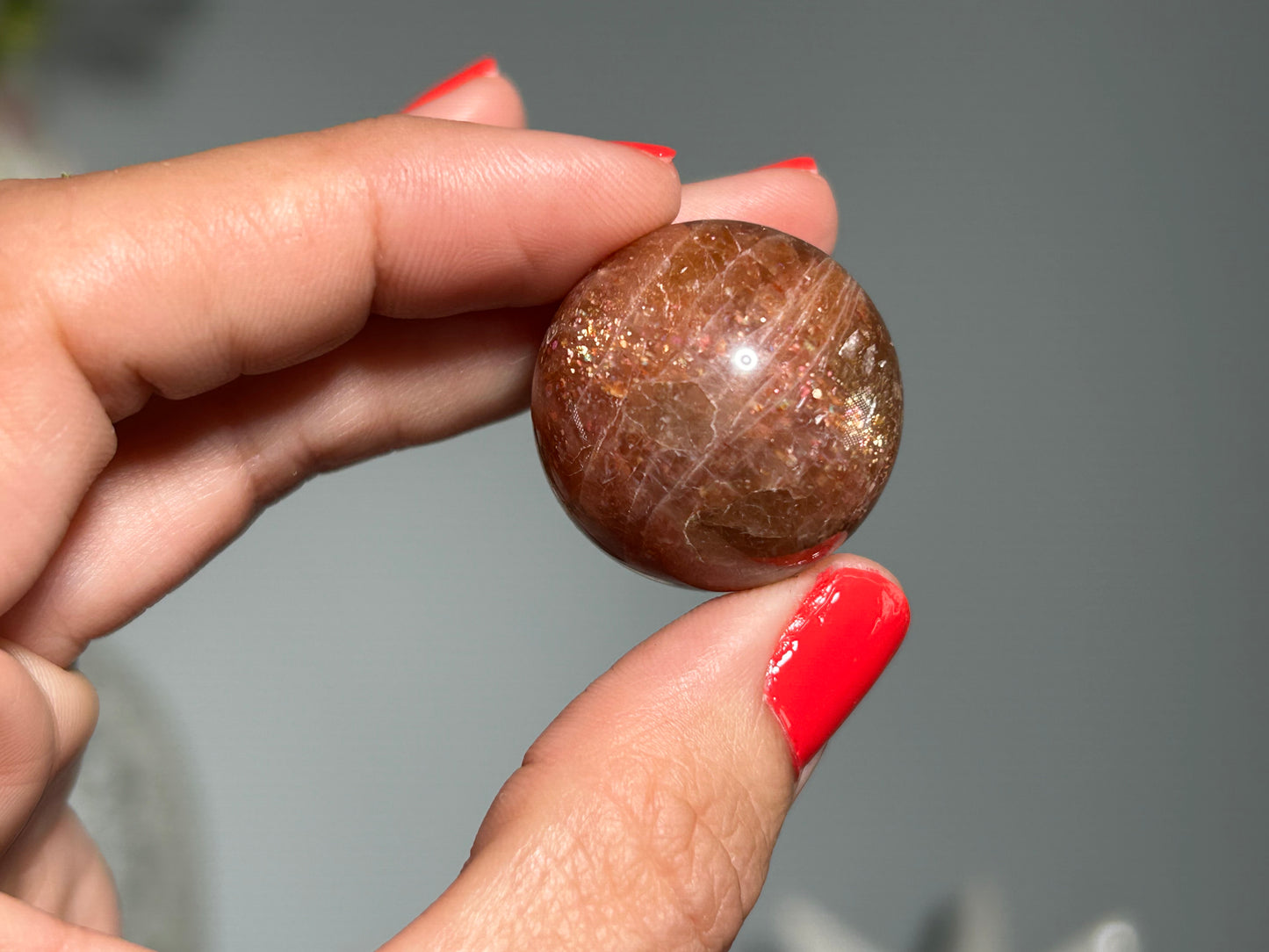 Confetti Sunstone Sphere (1", 26mm)