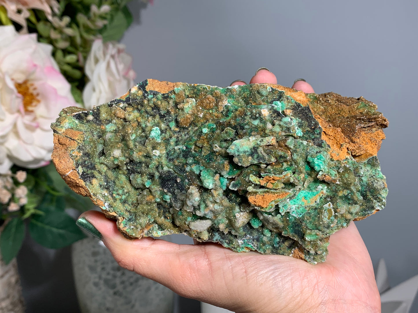 Druzy Chrysoprase (5.75", 146mm)