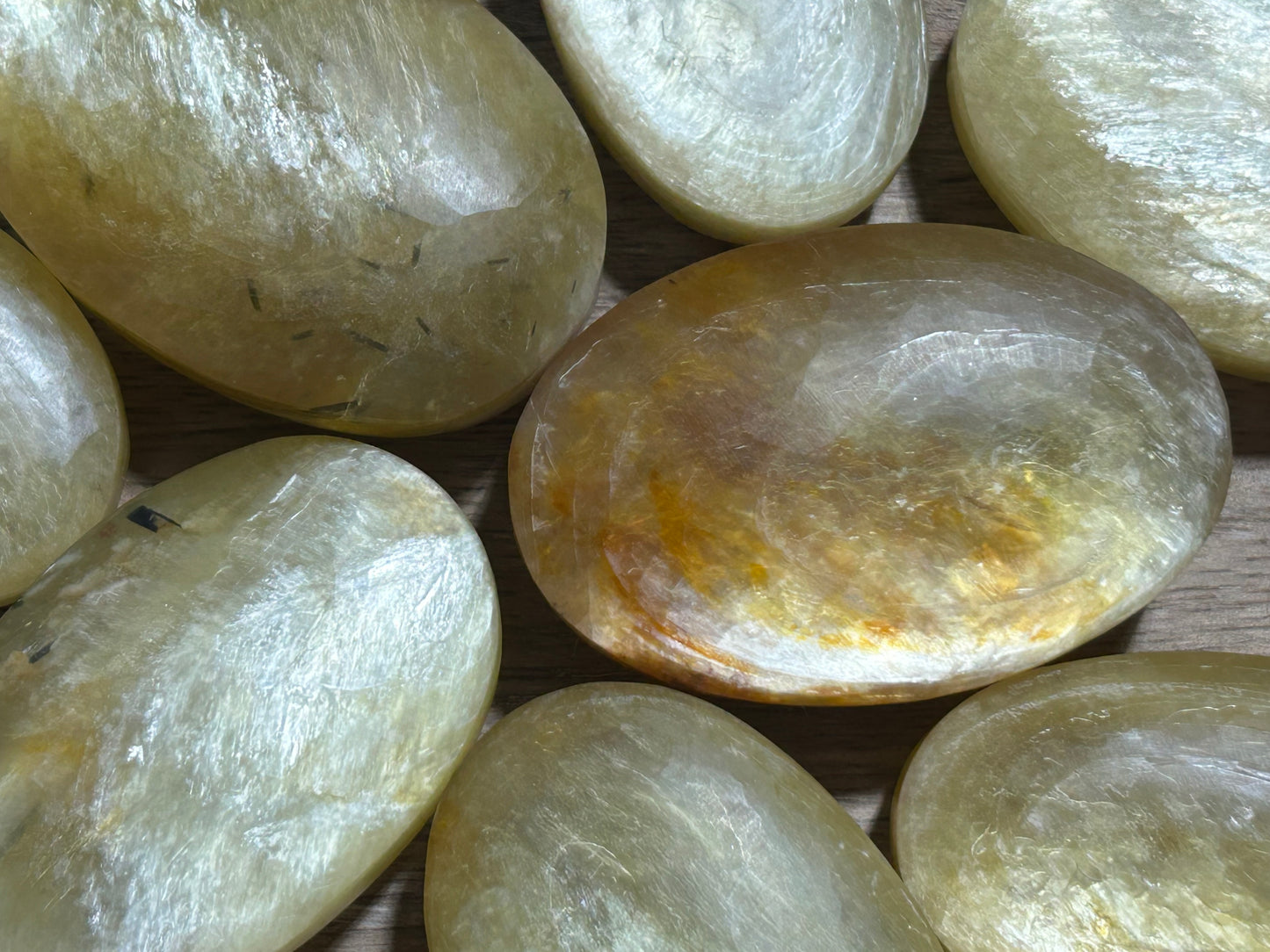 Golden Muscovite Mica Palm Stone