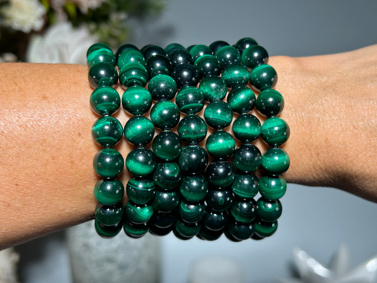 10mm Velvet Malachite Bracelet