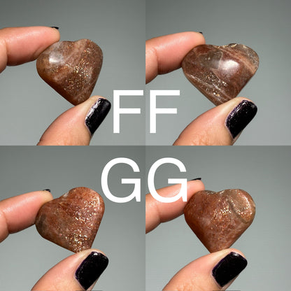 Confetti Sunstone Heart