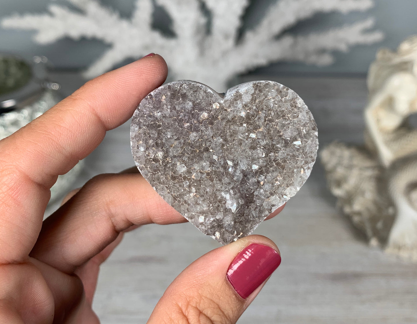 Druzy Heart (4-5 cm)