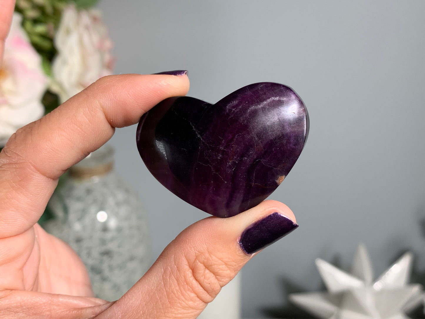 Medium Fluorite Heart