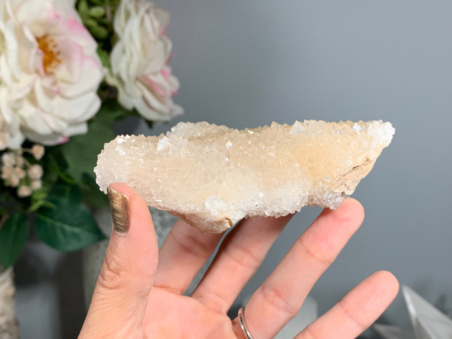 Natural Premium Calcite Flower (4.1", 103mm)