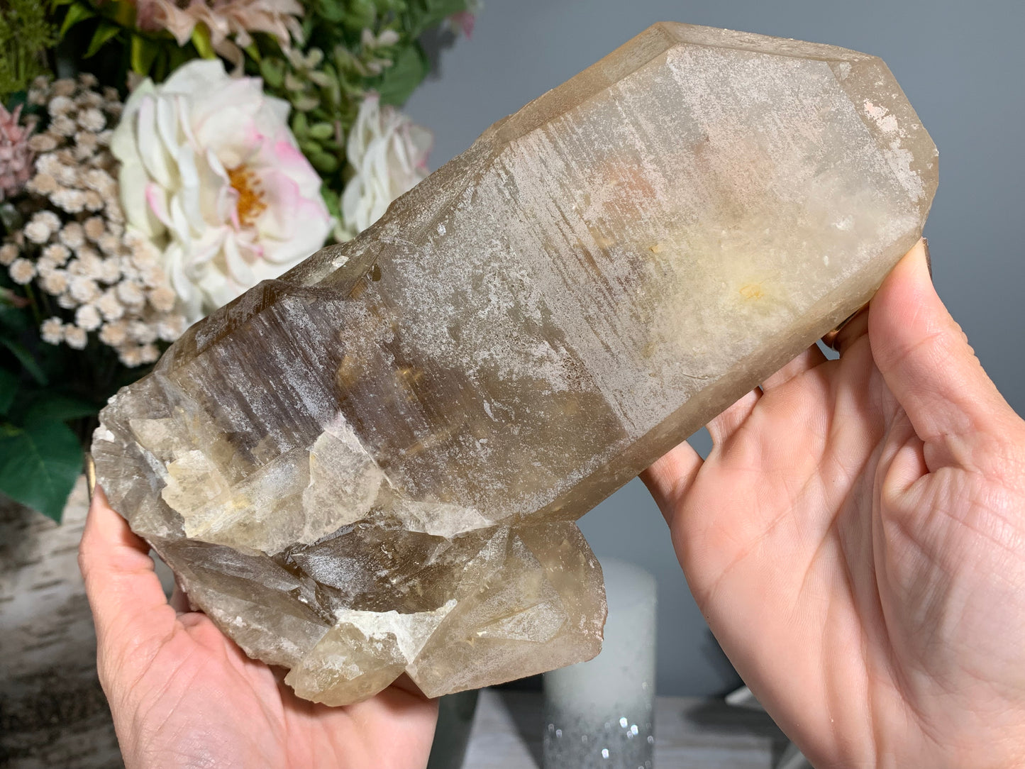 Congo Smoky Citrine Cluster (8.1", 206mm)