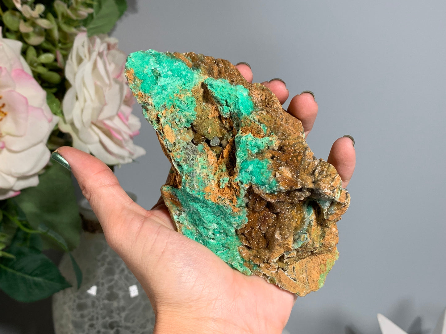 Druzy Chrysoprase (5.4", 136mm)