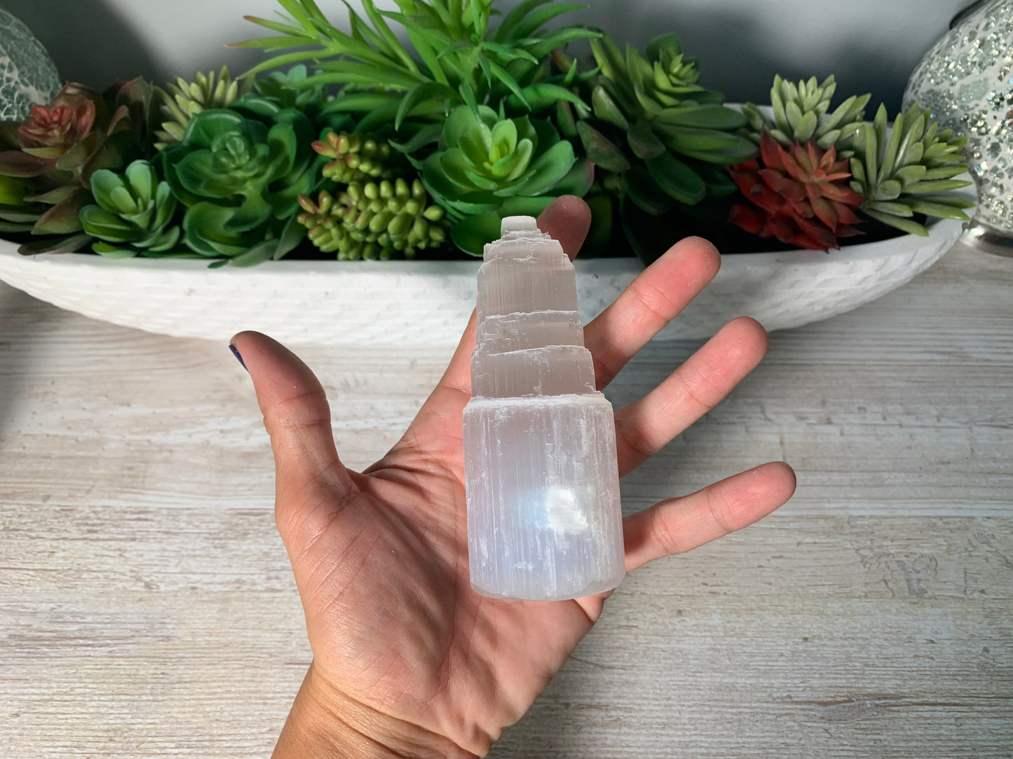 Selenite Skyscraper (4" 10cm)