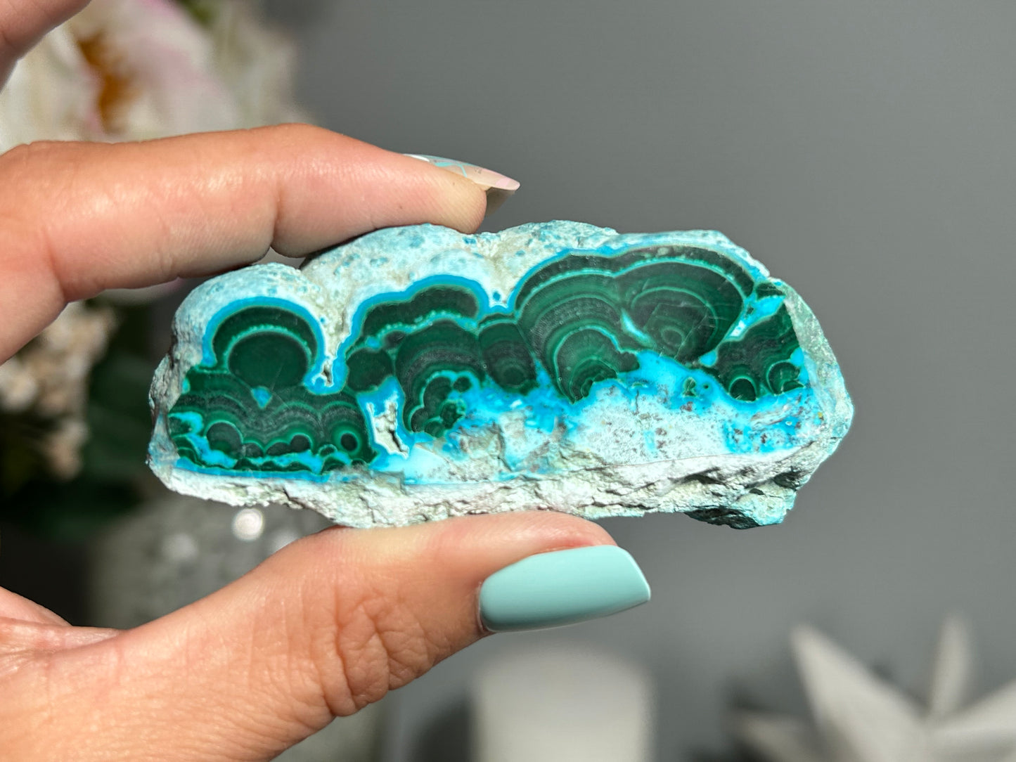 Malachite Chrysocolla Slab (2.8", 72mm) #53