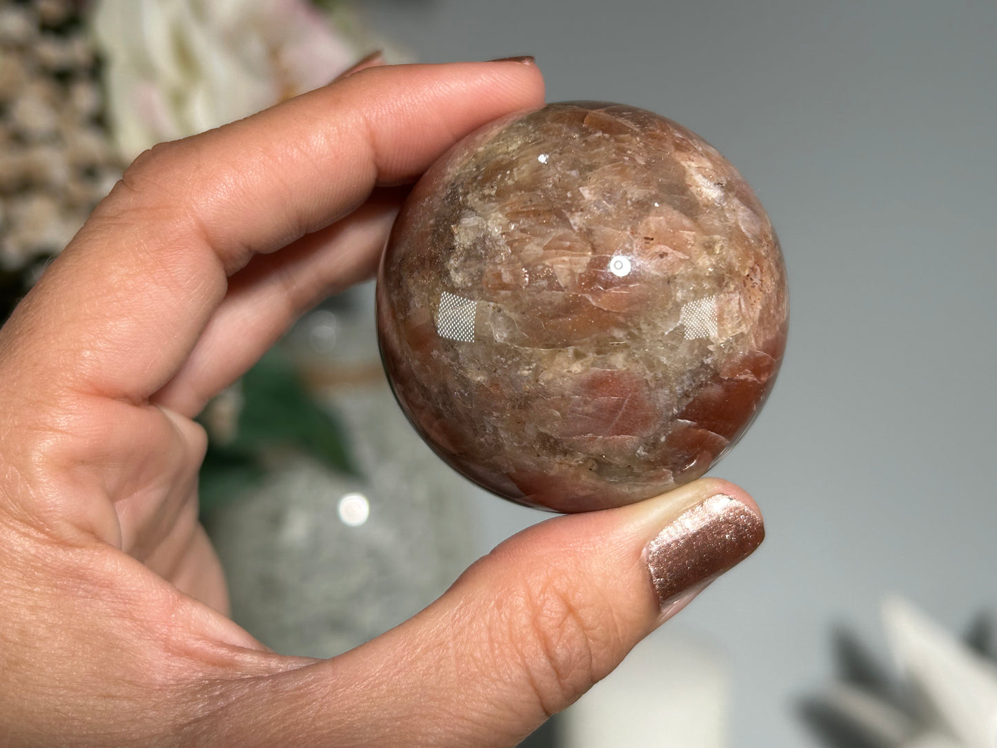 Confetti Sunstone Sphere (1.8", 47mm)