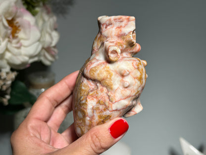 Red Vein Jasper Heart (4.2", 107mm)