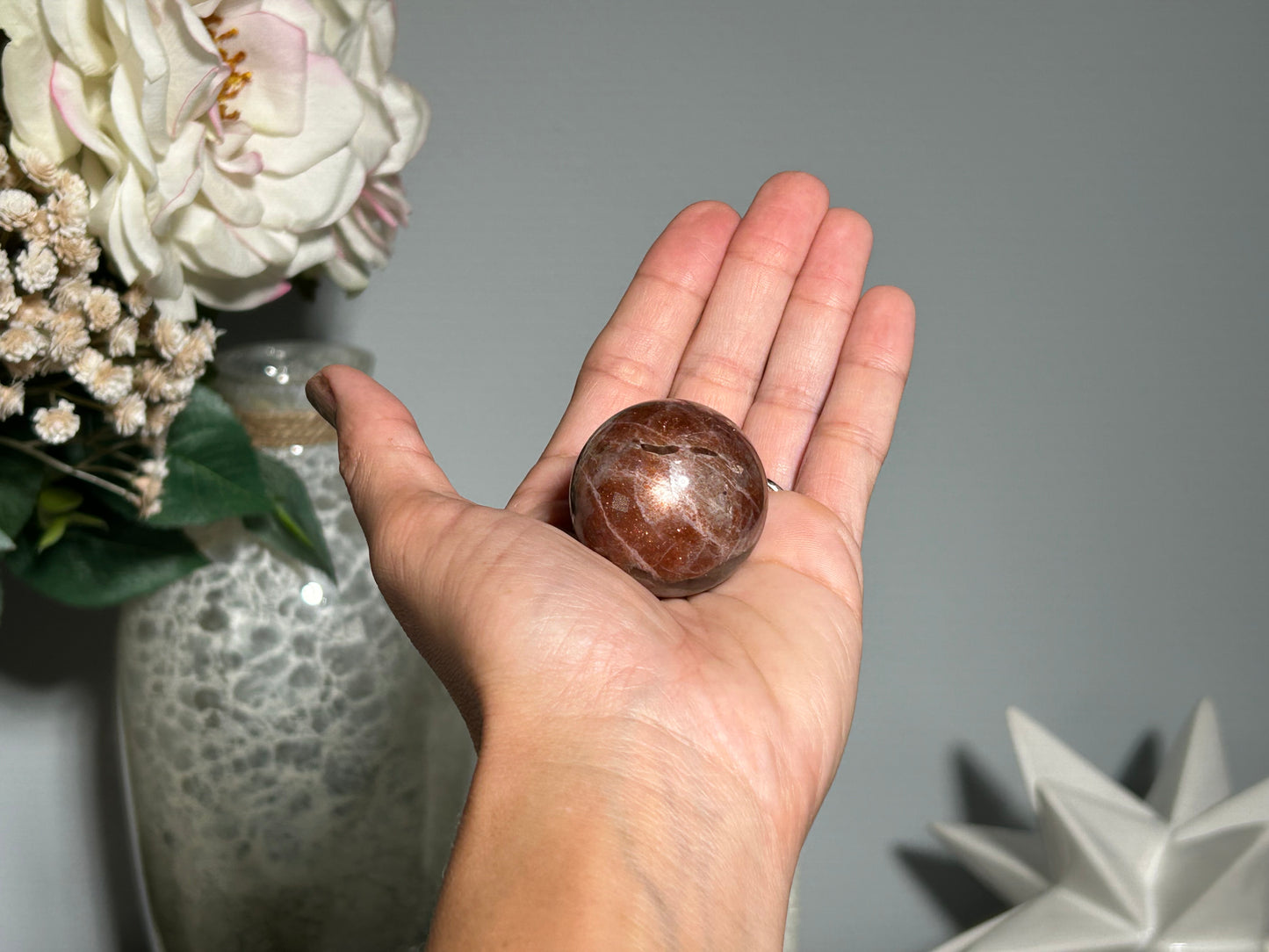 Confetti Sunstone Sphere (1.5", 36mm)