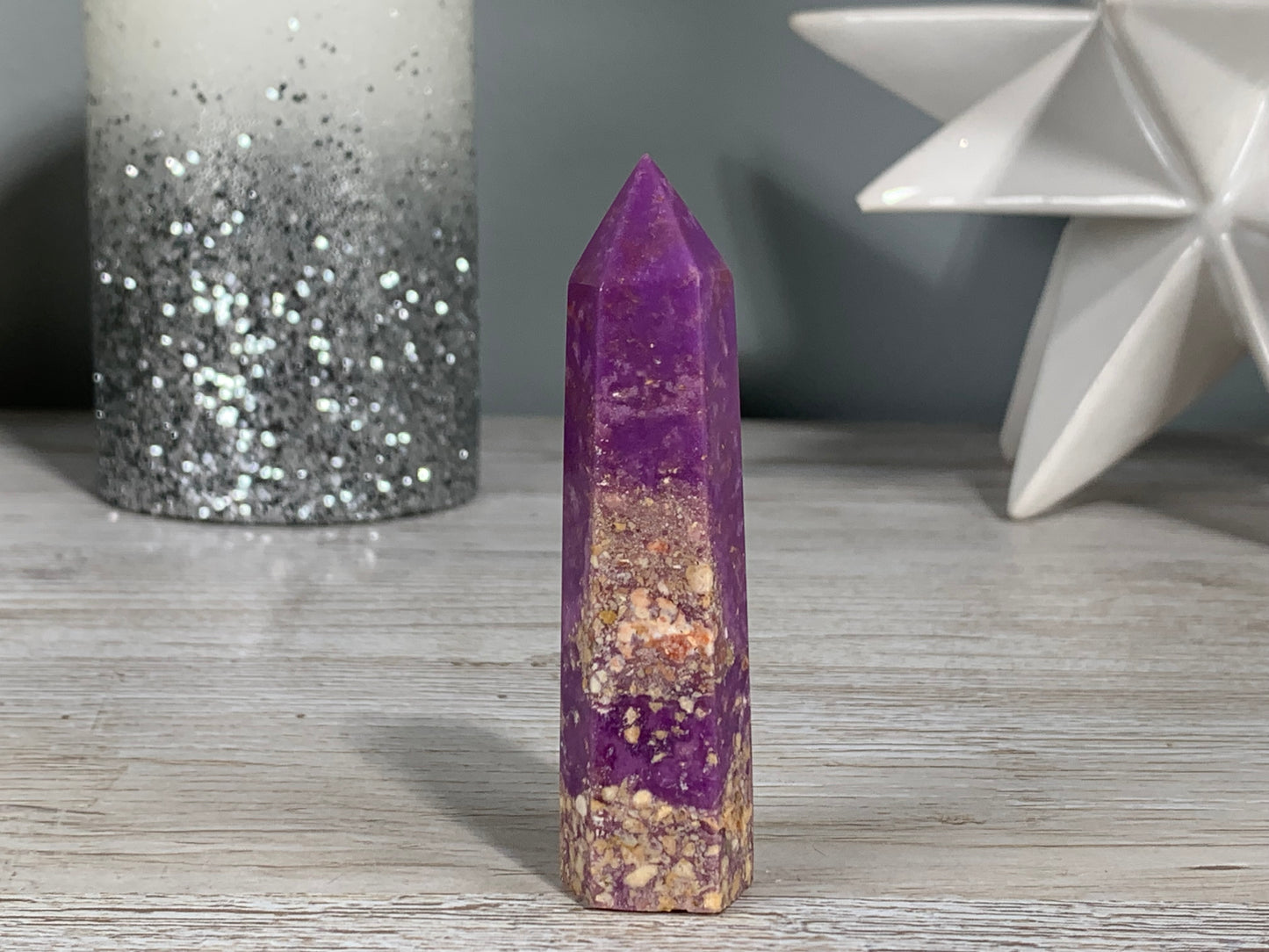 Purple Phosphosiderite Tower (3.1" 79mm)