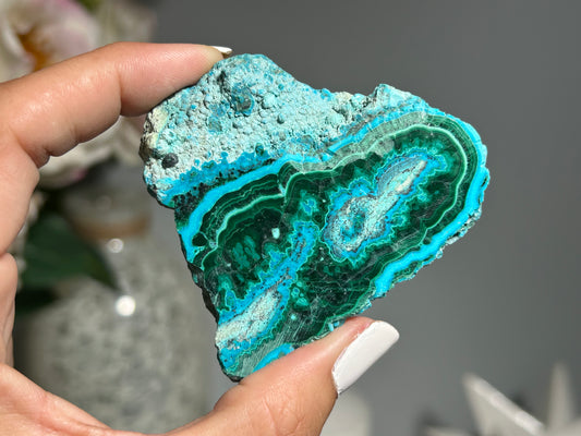 Malachite Chrysocolla Slab (2.4", 60mm)