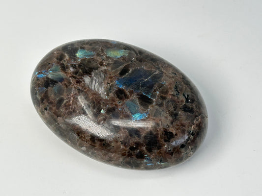 Brown Larvikite Palm Stone (2.9", 74mm)