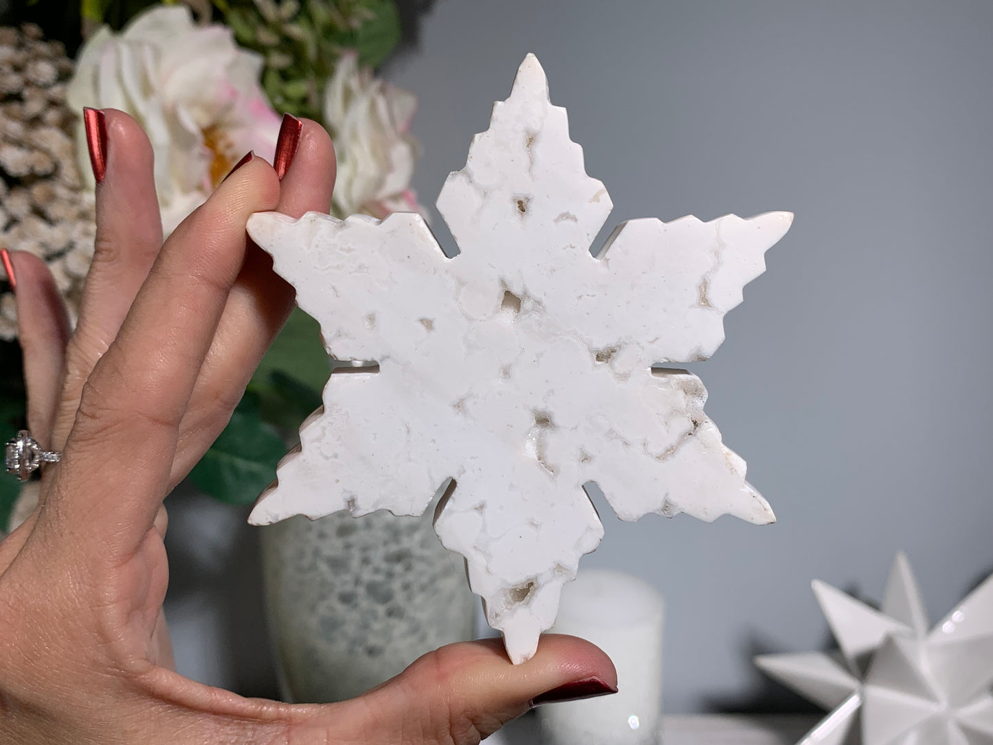 Snow Quartz Snowflake