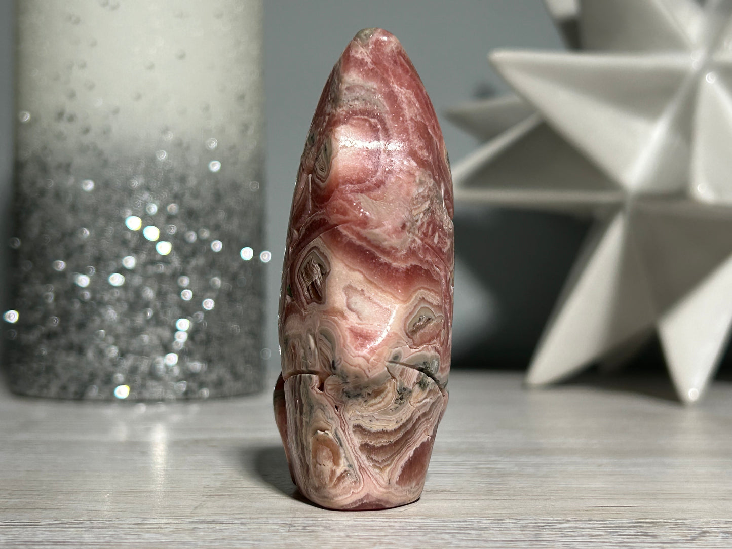 Rhodochrosite Skull (3", 75mm)