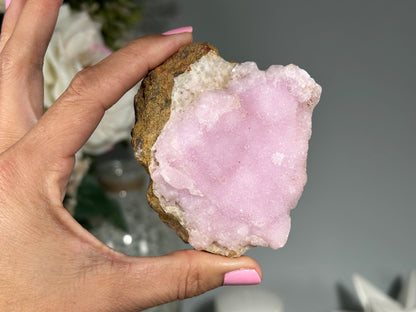 Natural Pink Aragonite (3.2", 80mm)
