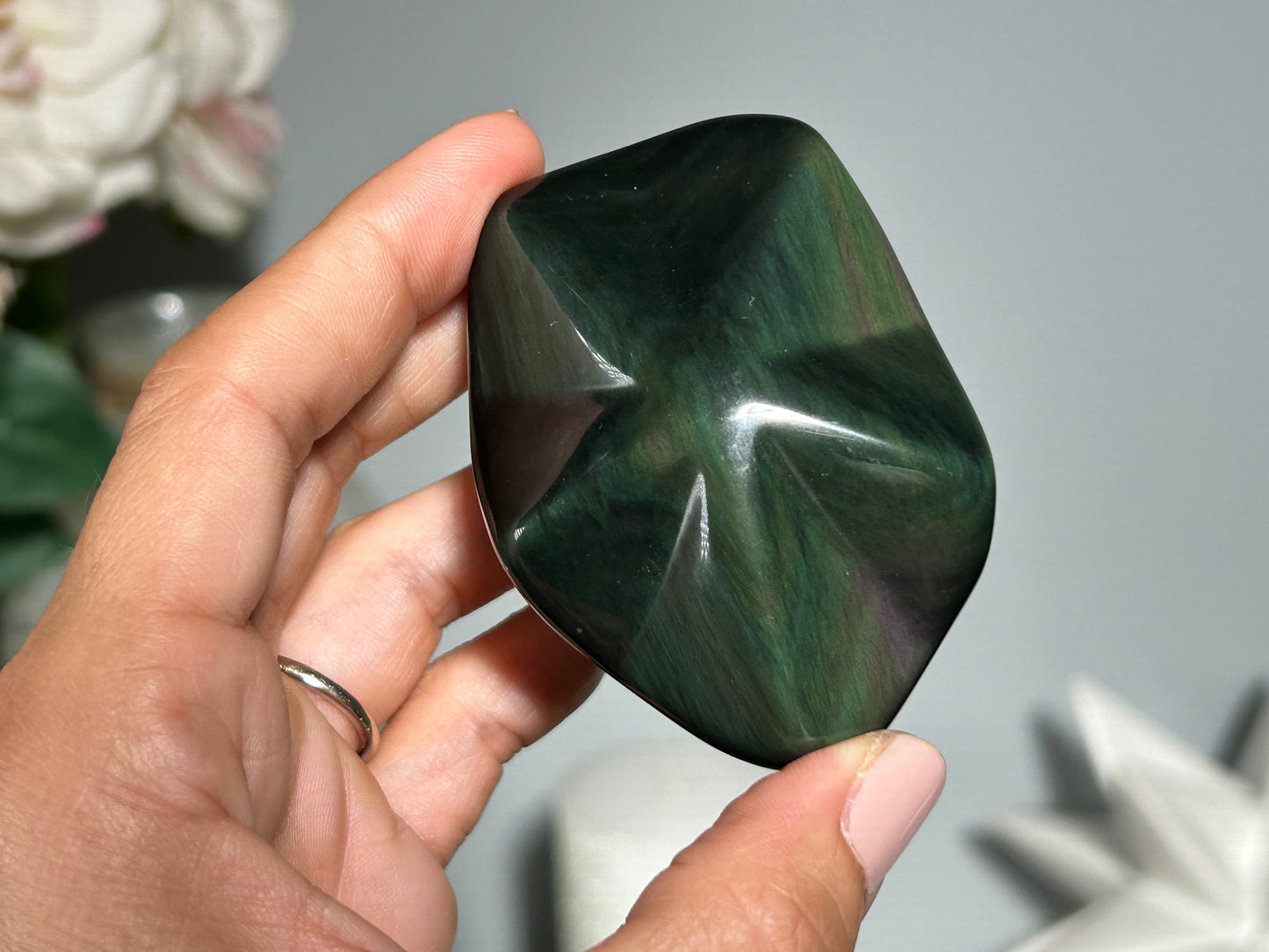 Rainbow Obsidian Star (2.7", 68mm)