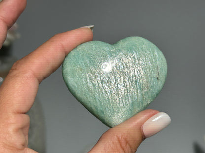 Amazonite Heart (2.2", 57mm)