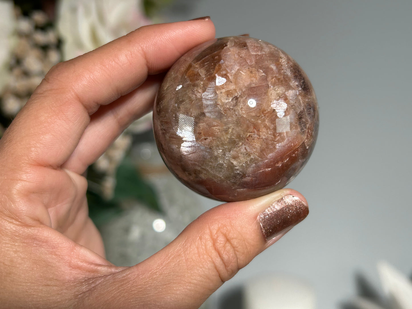 Confetti Sunstone Sphere (1.8", 47mm)