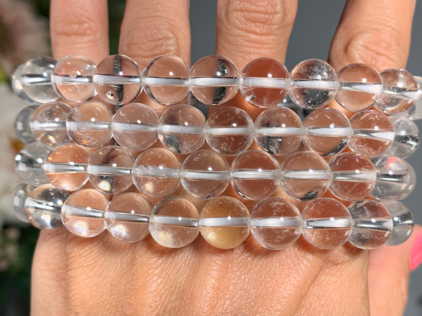 10mm Clear Quartz Bracelet