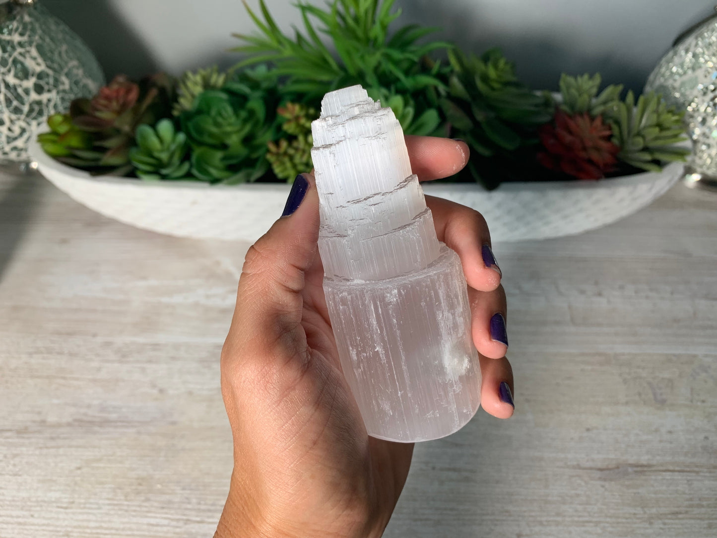 Selenite Skyscraper (4" 10cm)