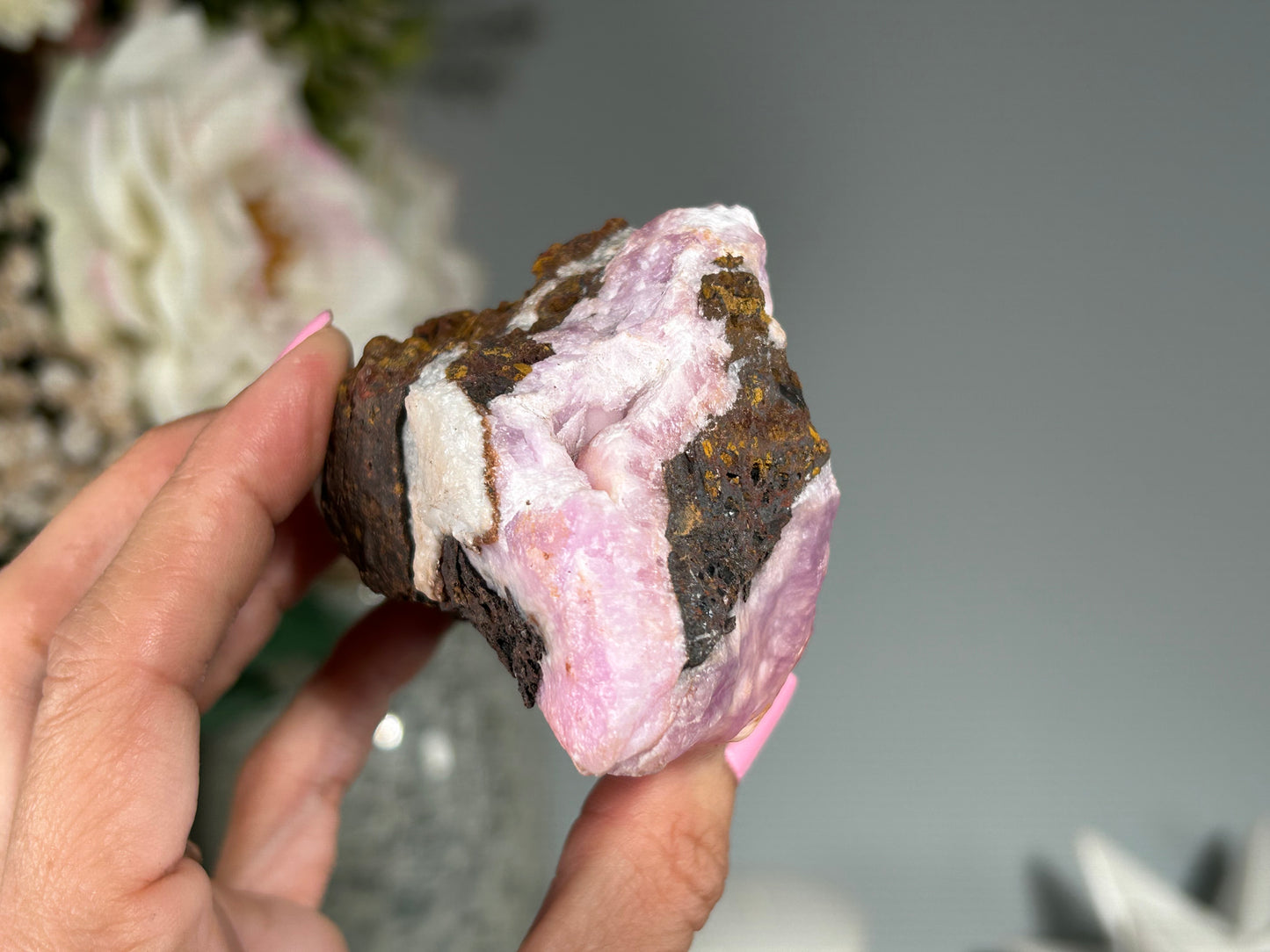 Natural Pink Aragonite (4.1", 105mm)