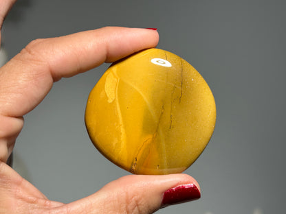 Flat Mookaite Palm Stone