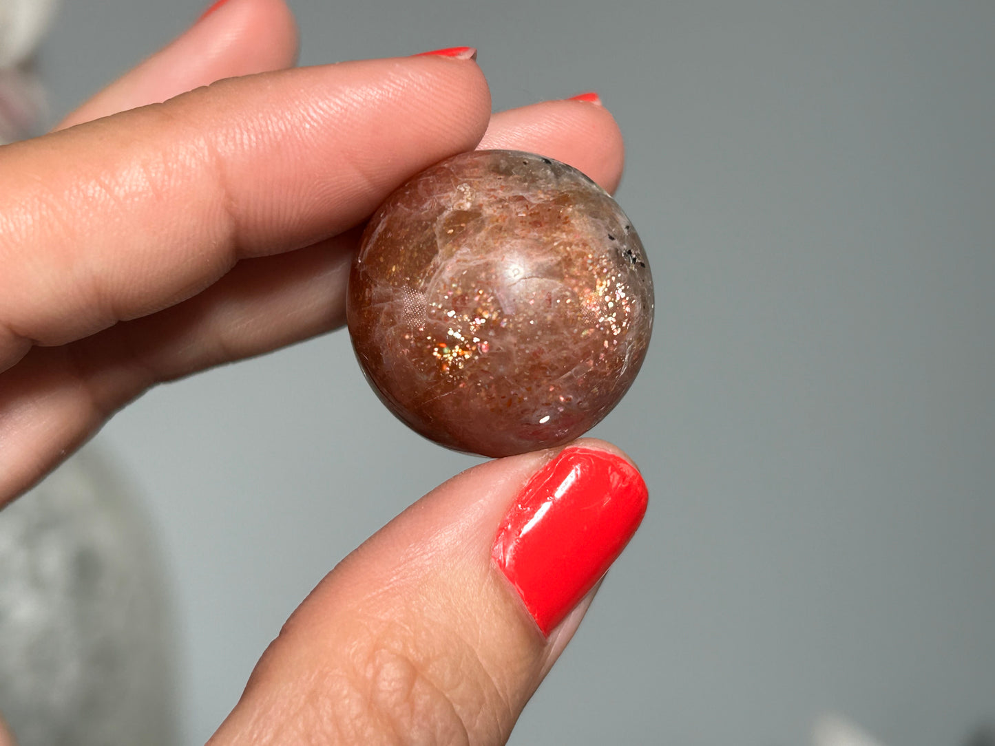 Confetti Sunstone Sphere (0.9", 24mm)