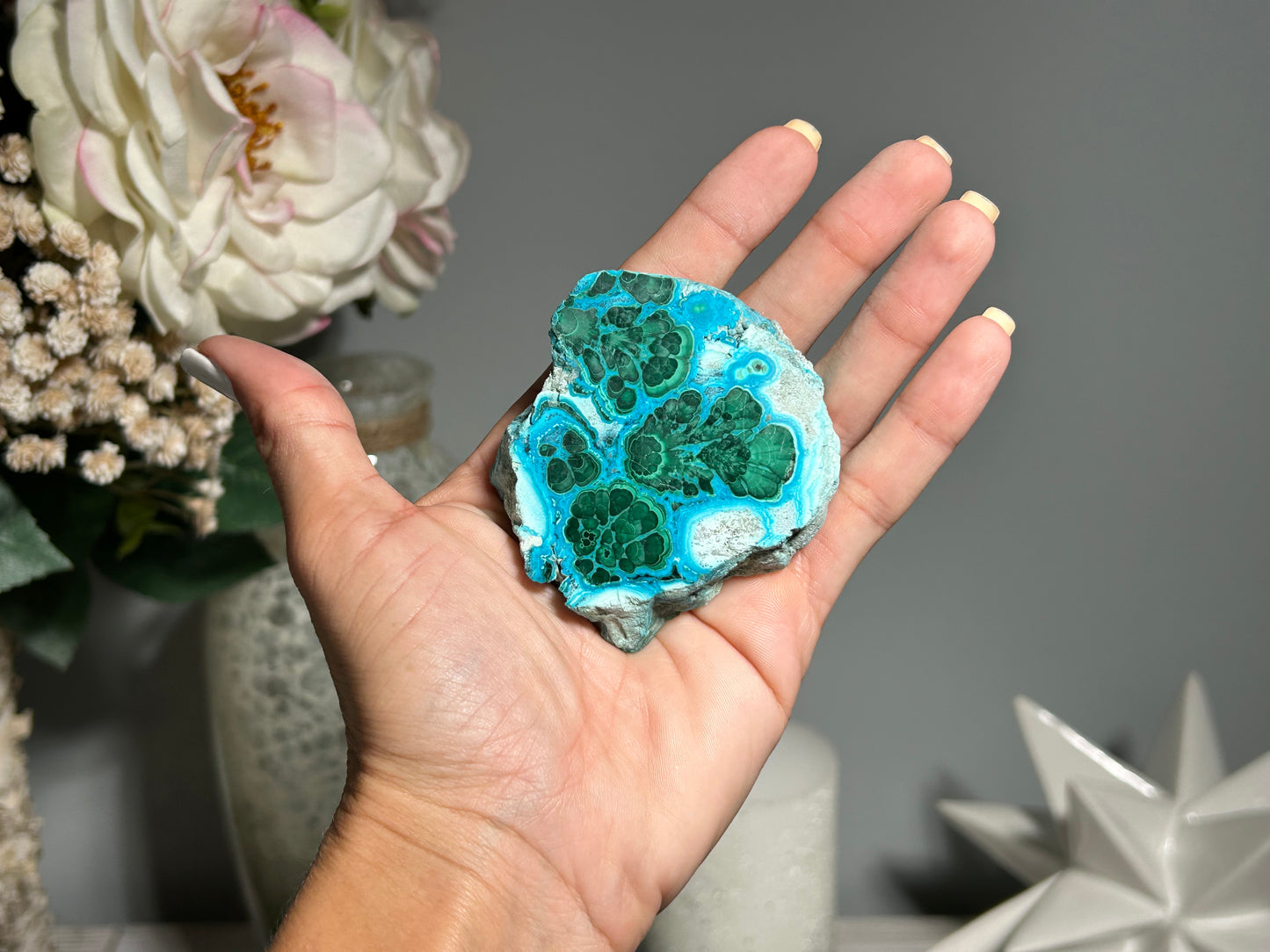 Malachite Chrysocolla Slab (2.6", 67mm)